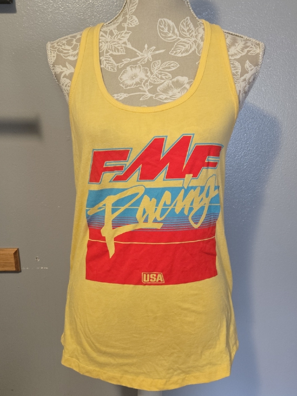 FMF Racing Yellow Graphic Tank Top - Women's